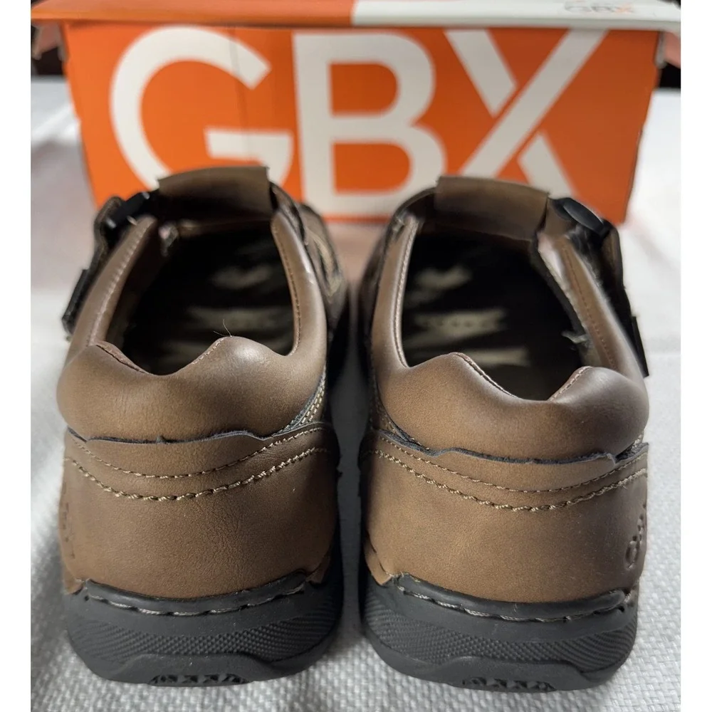 GBX Downtown Shoes Mens Size 8 Wally Fisherman Closed Toe Sandals Memory‎ Foam